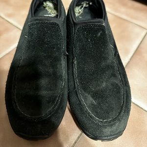 LANDS END Suede Slip On Loafers Comfort Shoes All Weather Women’s Sz 7B